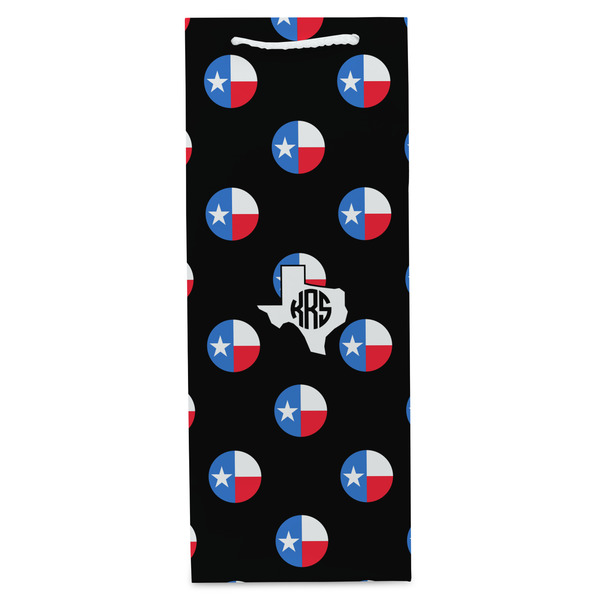 Texas Polka Dots Wine Gift Bag - Gloss - Front