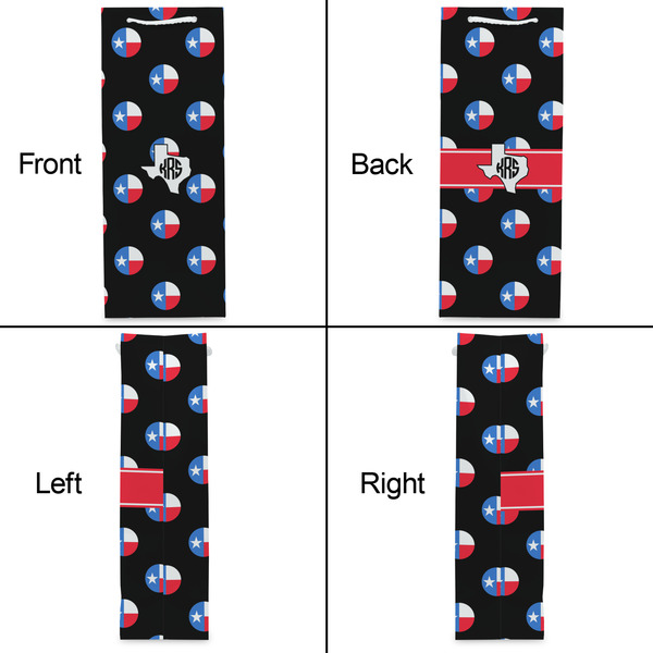 Texas Polka Dots Wine Gift Bag - Matte - Approval