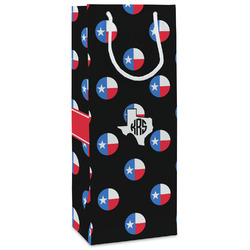 Texas Polka Dots Wine Gift Bags - Matte (Personalized)