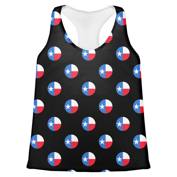 Custom Texas Polka Dots Womens Racerback Tank Top - X Large