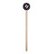 Texas Polka Dots Wooden 6" Stir Stick - Round - Single Stick