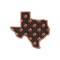 Texas Polka Dots Wooden Sticker Medium Color - Main