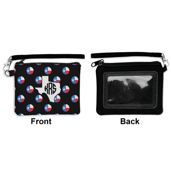 Texas Polka Dots Wristlet ID Cases - Front & Back