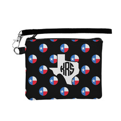 Texas Polka Dots Wristlet ID Case w/ Monogram