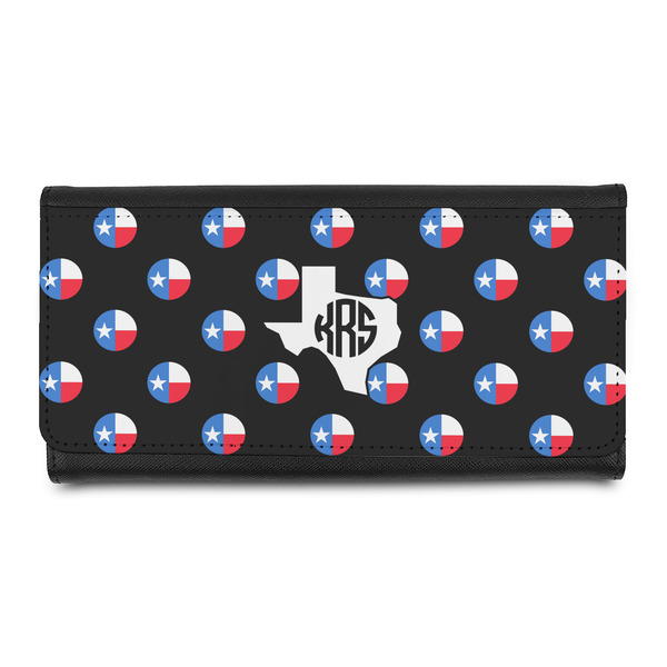 Custom Texas Polka Dots Leatherette Ladies Wallet (Personalized)