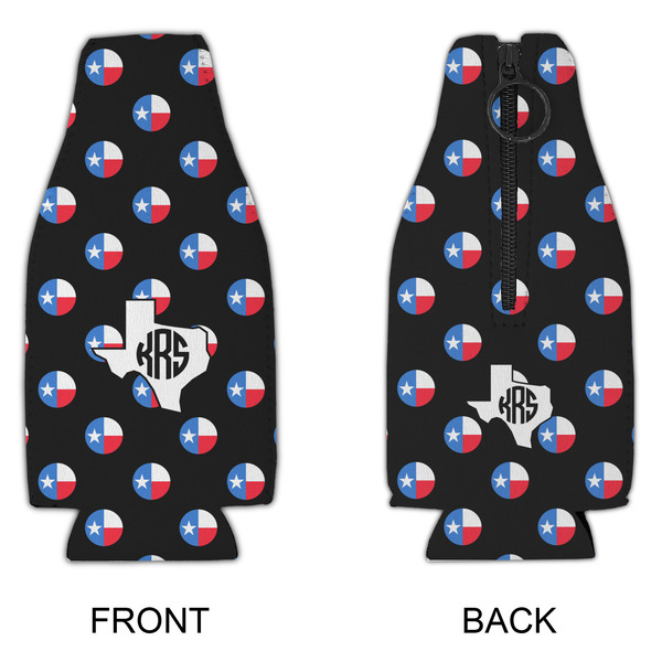 Texas Polka Dots Zipper Bottle Cooler - APPROVAL