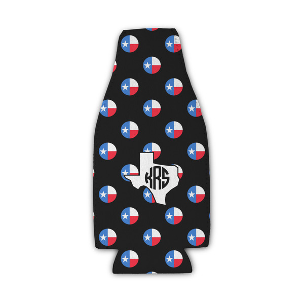 Custom Texas Polka Dots Zipper Bottle Cooler (Personalized)
