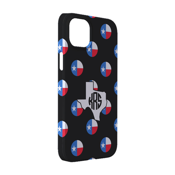 Custom Texas Polka Dots iPhone Case - Plastic - iPhone 14 (Personalized)