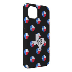 Texas Polka Dots iPhone Case - Rubber Lined - iPhone 14 Plus (Personalized)