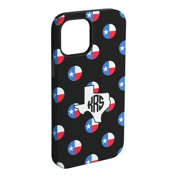 Custom Texas Polka Dots iPhone Case - Rubber Lined - iPhone 15 Plus (Personalized)