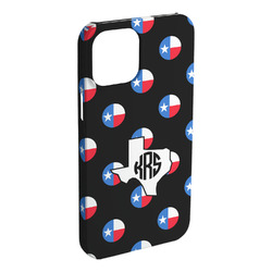 Texas Polka Dots iPhone Case - Plastic - iPhone 15 Pro Max (Personalized)