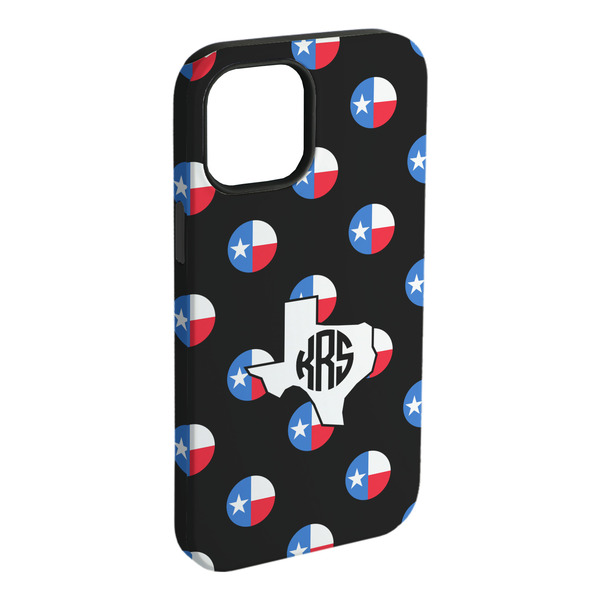 Custom Texas Polka Dots iPhone Case - Rubber Lined (Personalized)