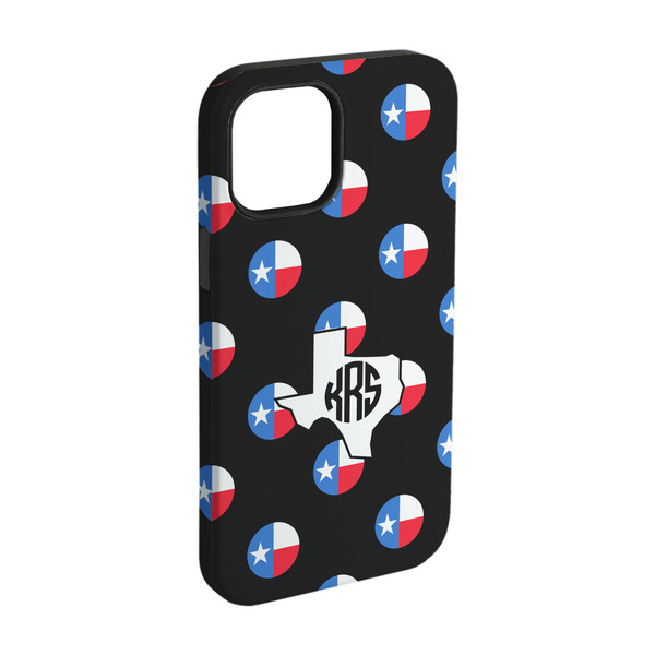 Custom Texas Polka Dots iPhone Case - Rubber Lined - iPhone 15 Pro (Personalized)
