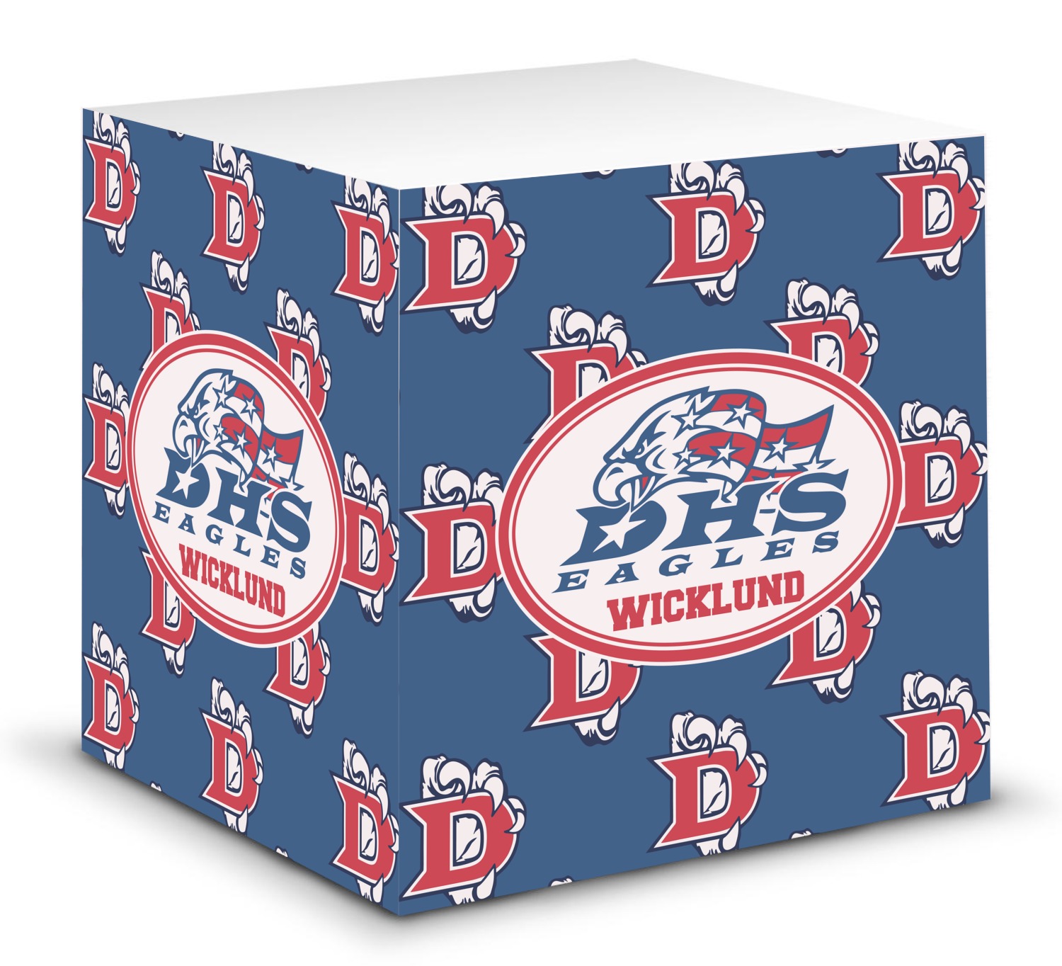 Dawson Eagles Football Sticky Note Cube (Personalized) YouCustomizeIt