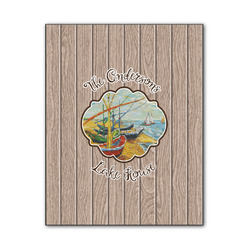 Lake House Wood Print - 11x14 (Personalized)