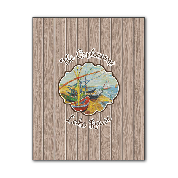 Custom Lake House Wood Print - 11x14 (Personalized)