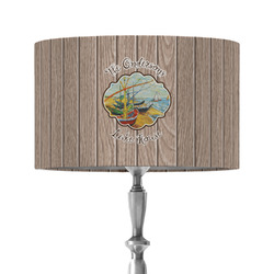 Lake House 12" Drum Lamp Shade - Fabric (Personalized)