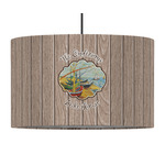 Lake House 12" Drum Pendant Lamp - Fabric (Personalized)