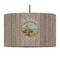 Lake House 12" Drum Pendant Lamp - Fabric (Personalized)