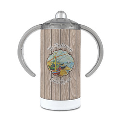 Lake House 12 oz Stainless Steel Sippy Cup (Personalized)