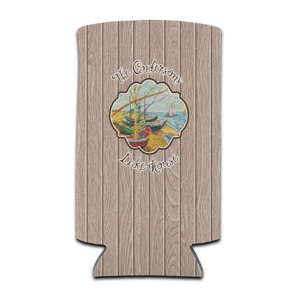 Custom Lake House Can Cooler (tall 12 oz) (Personalized)