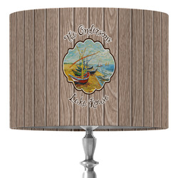 Lake House 16" Drum Lamp Shade - Fabric (Personalized)
