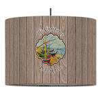 Lake House 16" Drum Pendant Lamp - Fabric (Personalized)