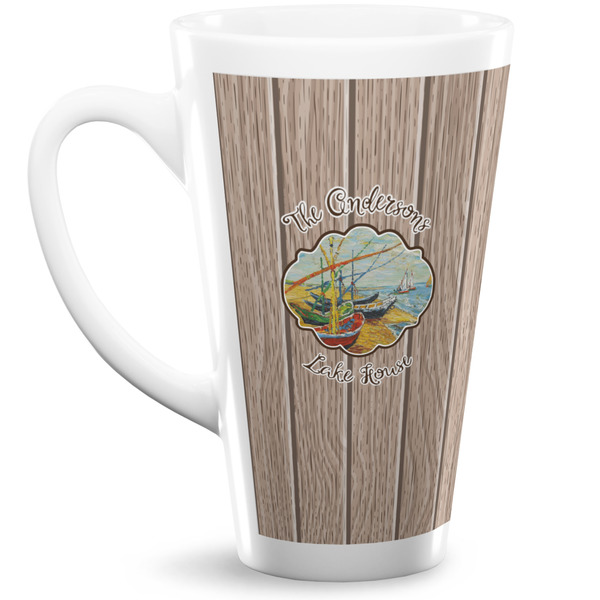Custom Lake House 16 Oz Latte Mug (Personalized)