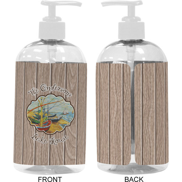 Lake House 16 oz Plastic Liquid Dispenser- Approval- White