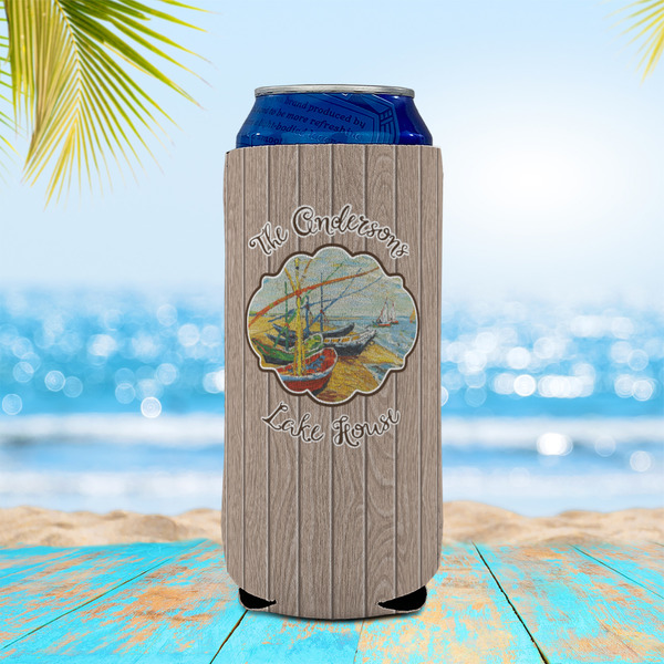 Lake House 16oz Can Sleeve - LIFESTYLE