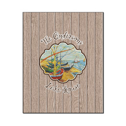 Lake House Wood Print - 16x20 (Personalized)