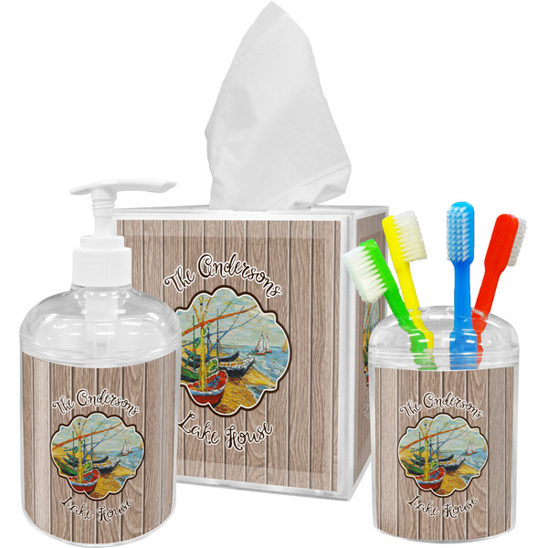 Lake House 2 Bathroom Accessories Set (Personalized)