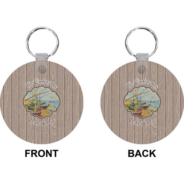 Lake House 2 Circle Keychain (Front + Back)
