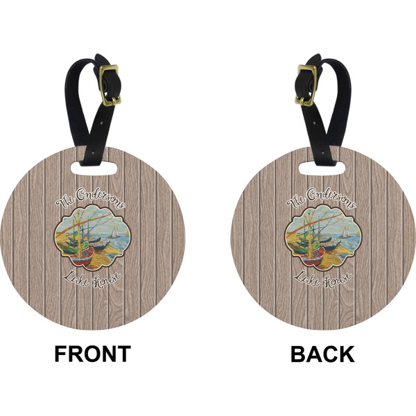Lake House 2 Circle Luggage Tag (Front + Back)
