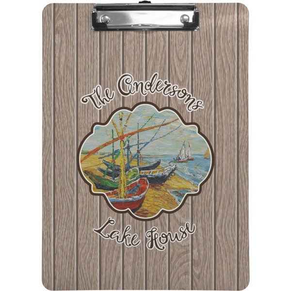 Custom Lake House Clipboard (Letter Size) (Personalized)