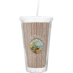 Lake House Double Wall Tumbler with Straw (Personalized)