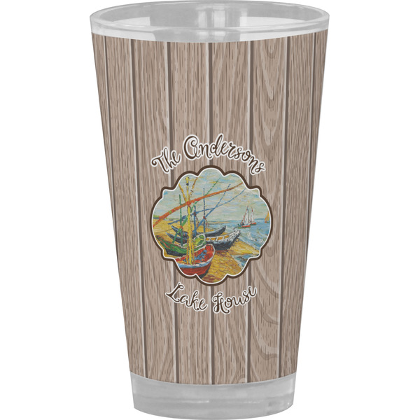 Custom Lake House Pint Glass - Full Color (Personalized)