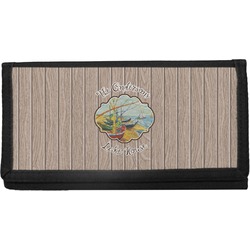 Lake House Canvas Checkbook Cover (Personalized)
