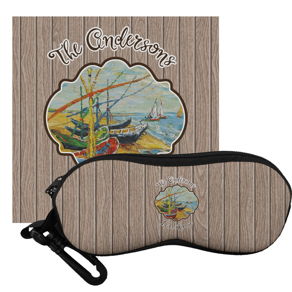Custom Lake House Eyeglass Case & Cloth (Personalized)