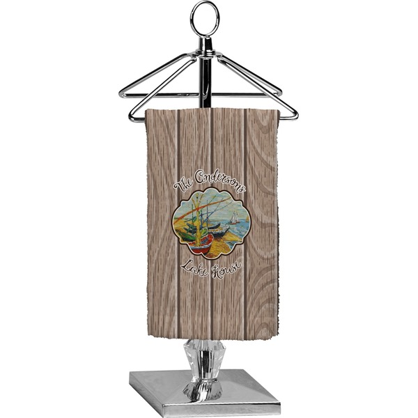 Custom Lake House Finger Tip Towel - Full Print (Personalized)