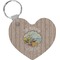 Lake House Heart Plastic Keychain w/ Name or Text