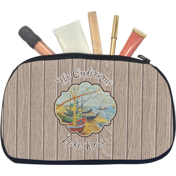Custom Lake House Makeup / Cosmetic Bag - Medium (Personalized)