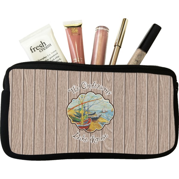 Custom Lake House Makeup / Cosmetic Bag - Small (Personalized)