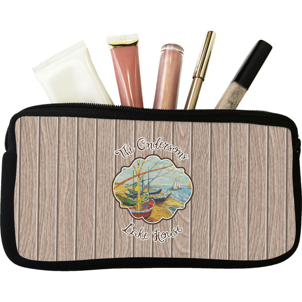 Custom Lake House Makeup / Cosmetic Bag - Small (Personalized)