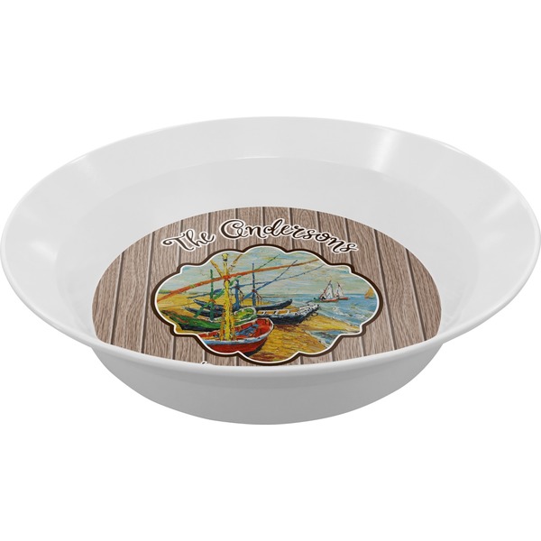 Custom Lake House Melamine Bowl (Personalized)