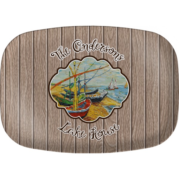 Custom Lake House Melamine Platter (Personalized)