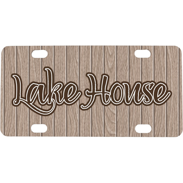 Custom Lake House Mini / Bicycle License Plate (4 Holes) (Personalized)