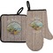 Lake House Right Oven Mitt & Pot Holder Set w/ Name or Text