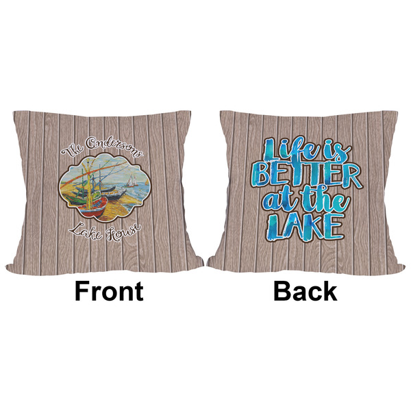 Lake House 2 Outdoor Pillow - 16x16