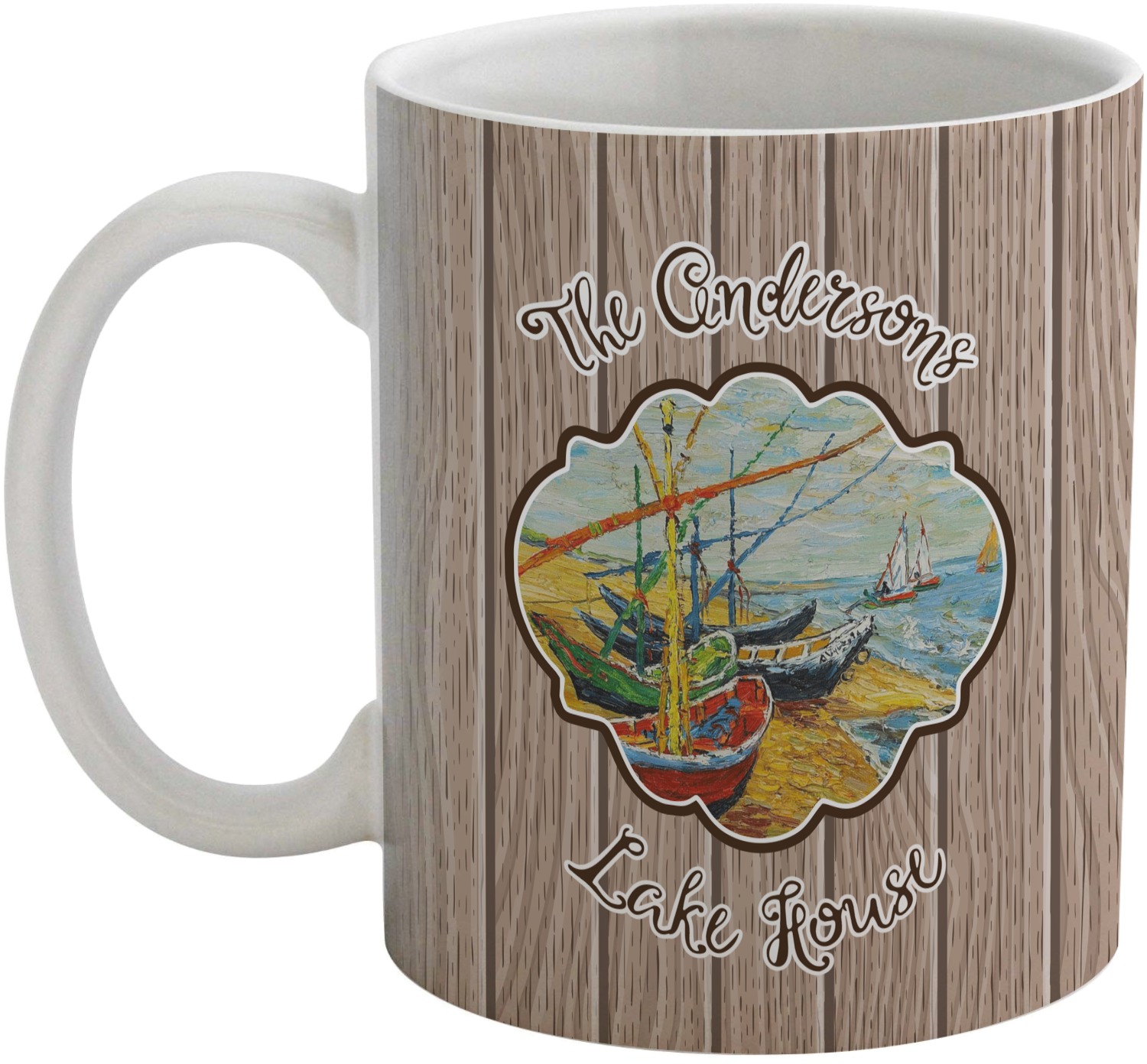 Lake House Coffee Mug (Personalized) YouCustomizeIt